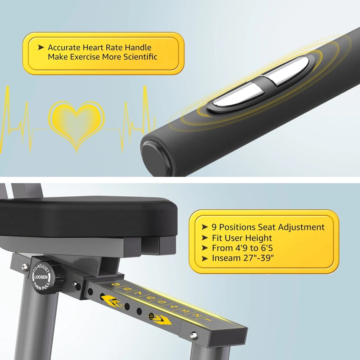 Recumbent Exercise Bike Magnetic Resistance K9122