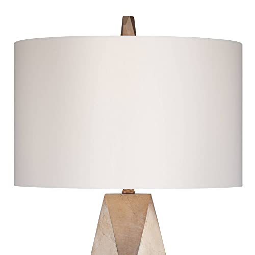 32 1/2" Tall Geometric Mid Century Modern End Table Lamps Set of 2 Champagne Gold J4175