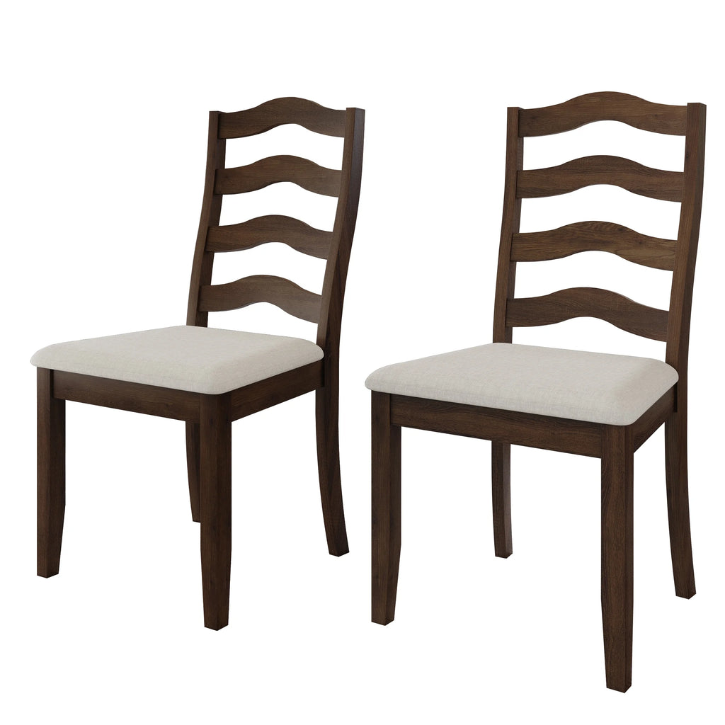 Brown Wooden Dining Chair Set of 2 K1333