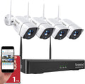 Wireless 1080P 8CH Security Camera System with 4pcs 2MP Cameras 1TB HDD Night Vision M6725