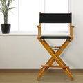 Canvas Director's Chair Navy Blue Natural Q721855