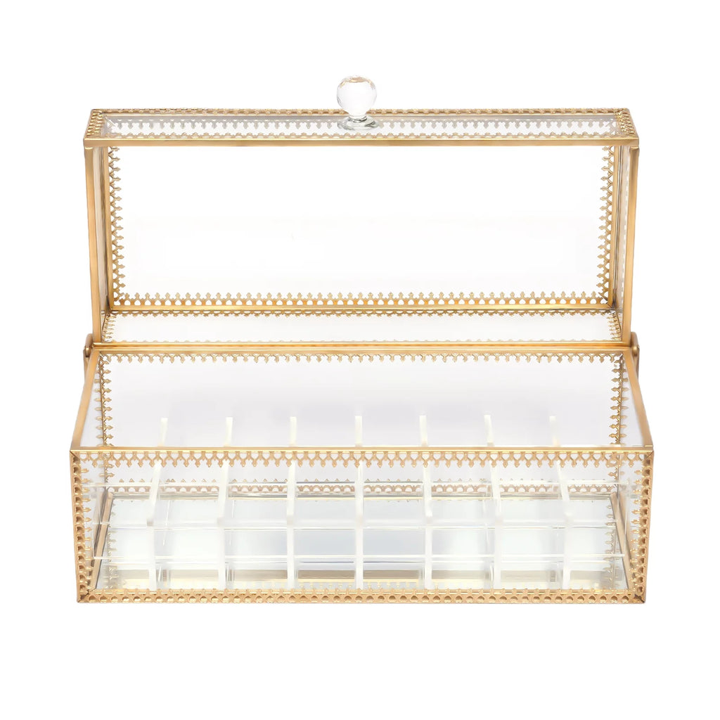 Clear 24-Grid Lipstick Storage Case H794998