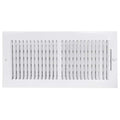 10 x 4 Inch White Steel Air Vent Cover Q811