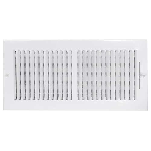 10 x 4 Inch White Steel Air Vent Cover Q811