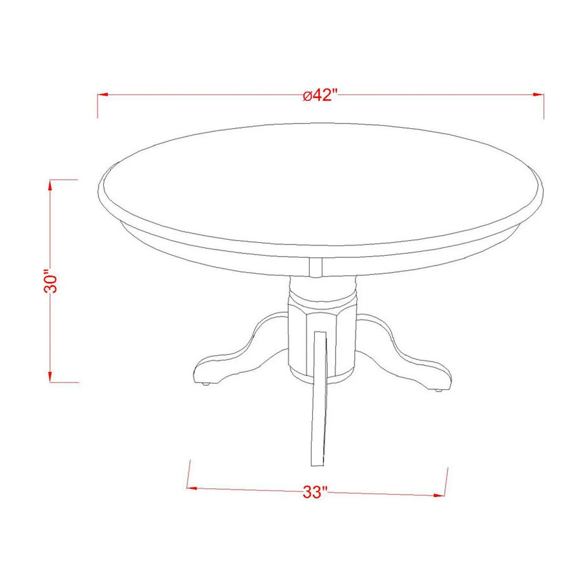 Round 42 Inch Table and 2 Wood Seat Chairs Y43315