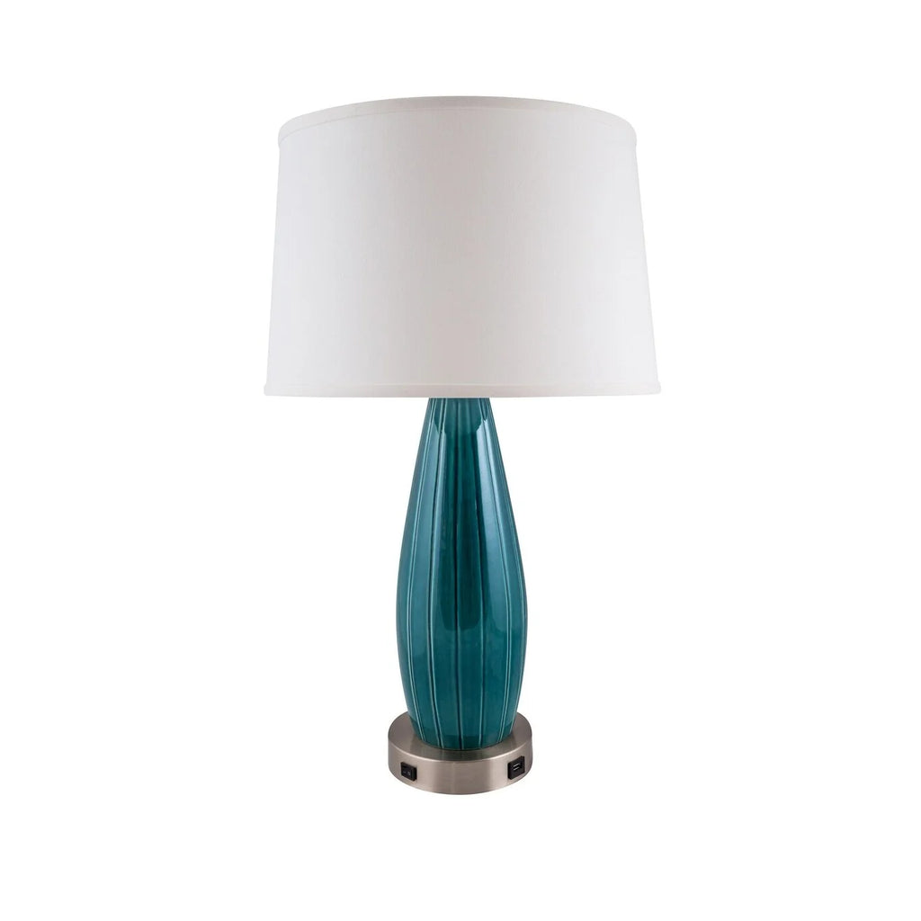 Ceramic Lamp with USB O471190