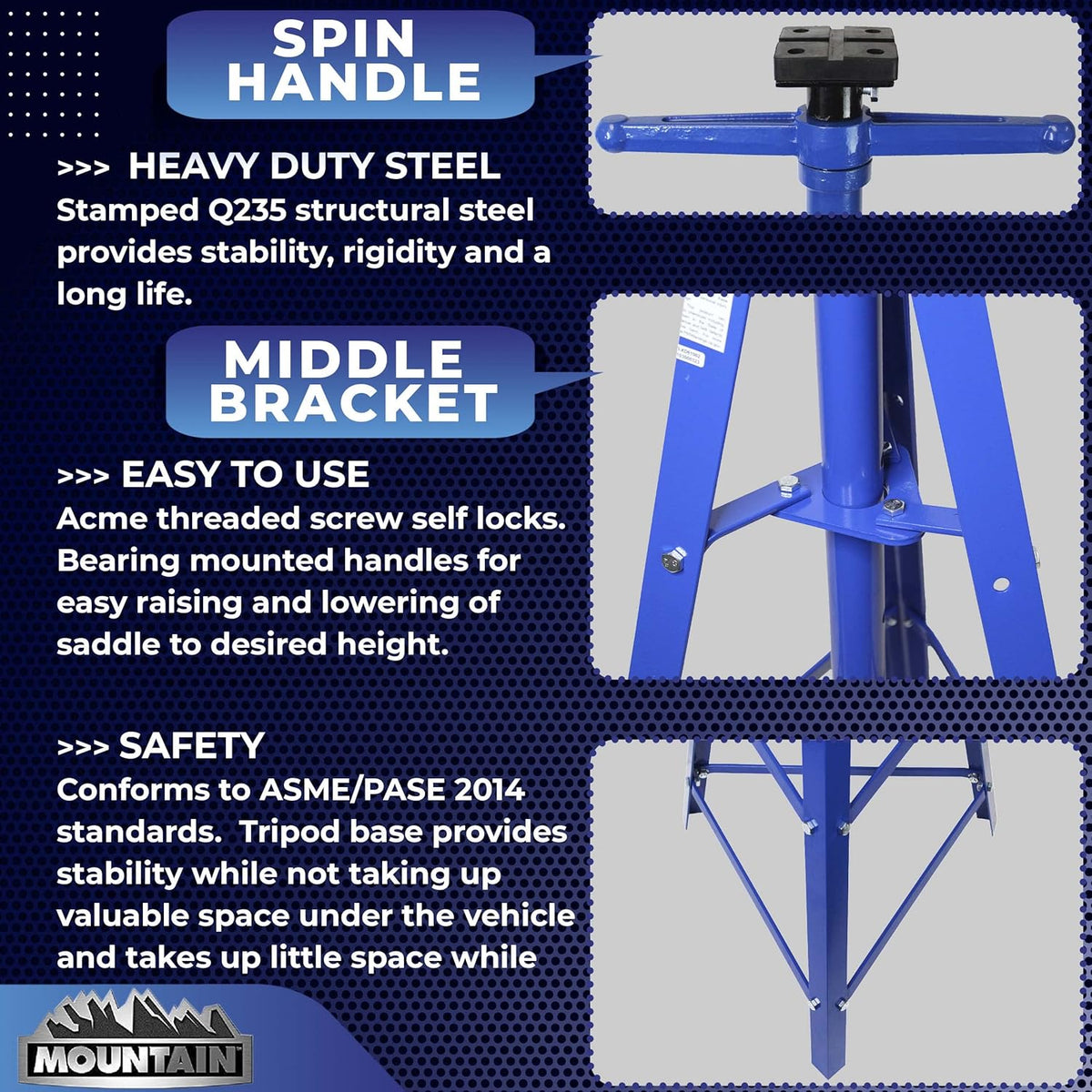 2 Ton Tripod Underhoist Stand S62592