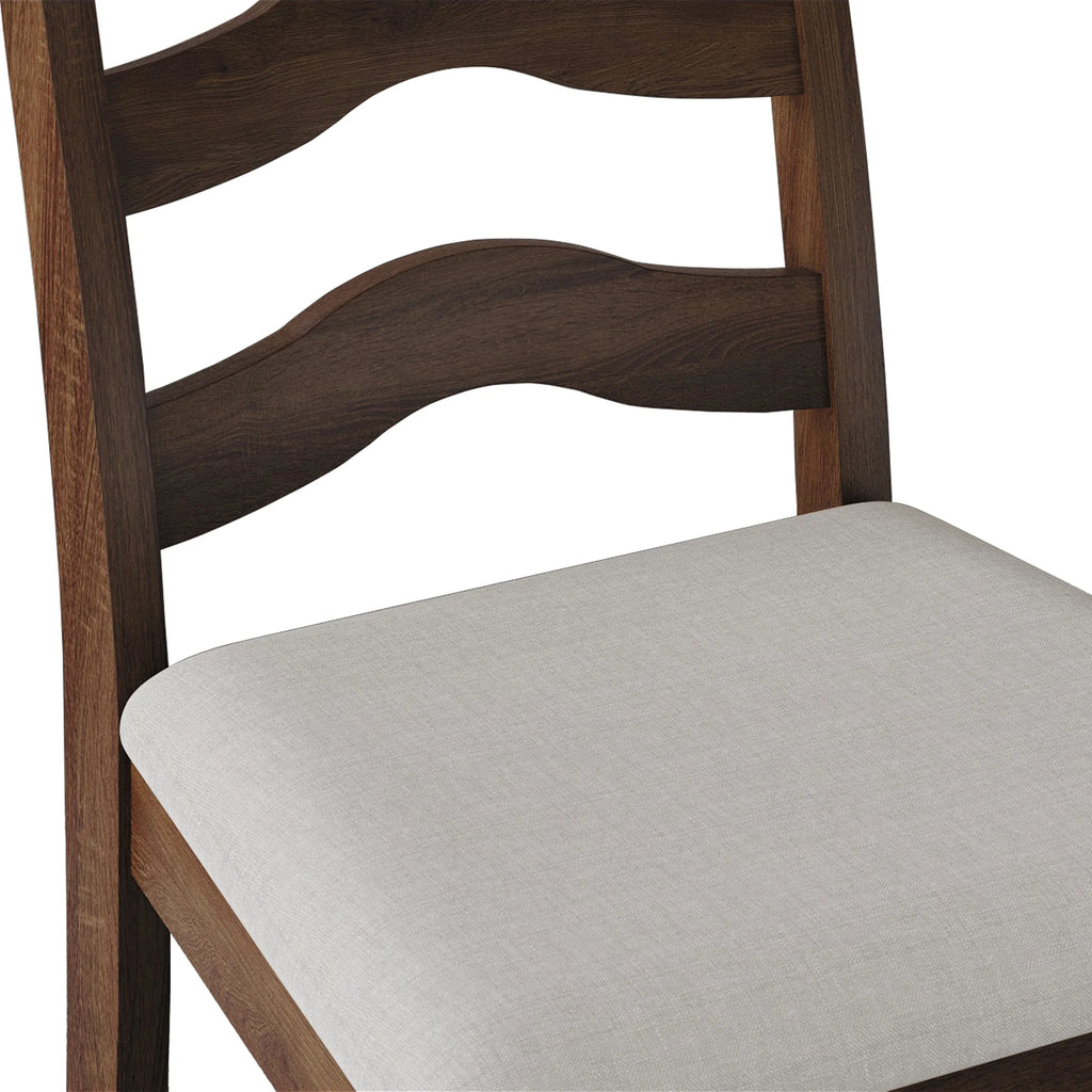 Brown Wooden Dining Chair Set of 2 K1333