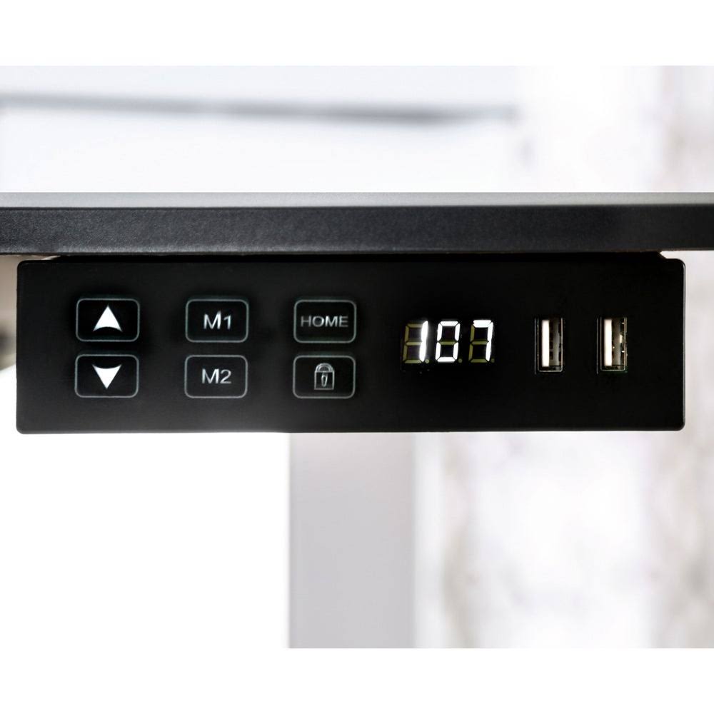 Height Adjustable Desk with USB Power Outlet Grey K872392