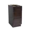 Brown 34.5 inch H x 18 inch W Drawer Base Cabinet M325602