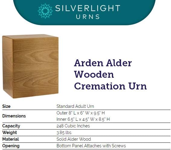 Mahogany Wooden Cremation Urn S2483