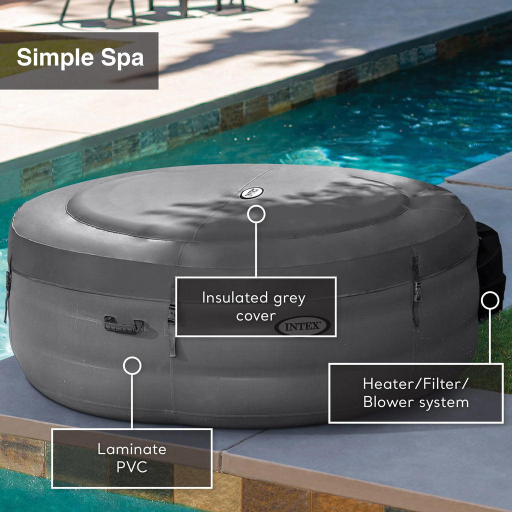 Inflatable Hot Tub with Filter Pump & Cover S115894
