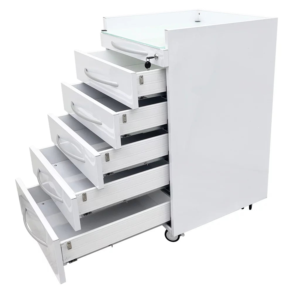 Stainless Steel Mobile 5 Drawers Cabinet X599790