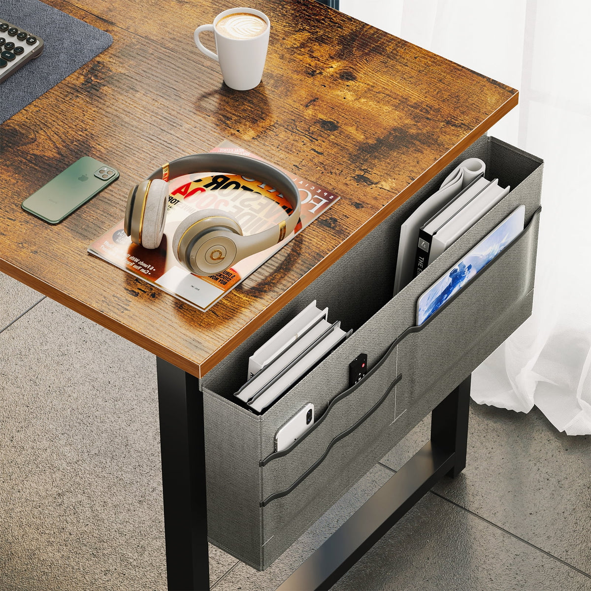 32 inch Small Computer Writing Desk with Storage Bag O2651