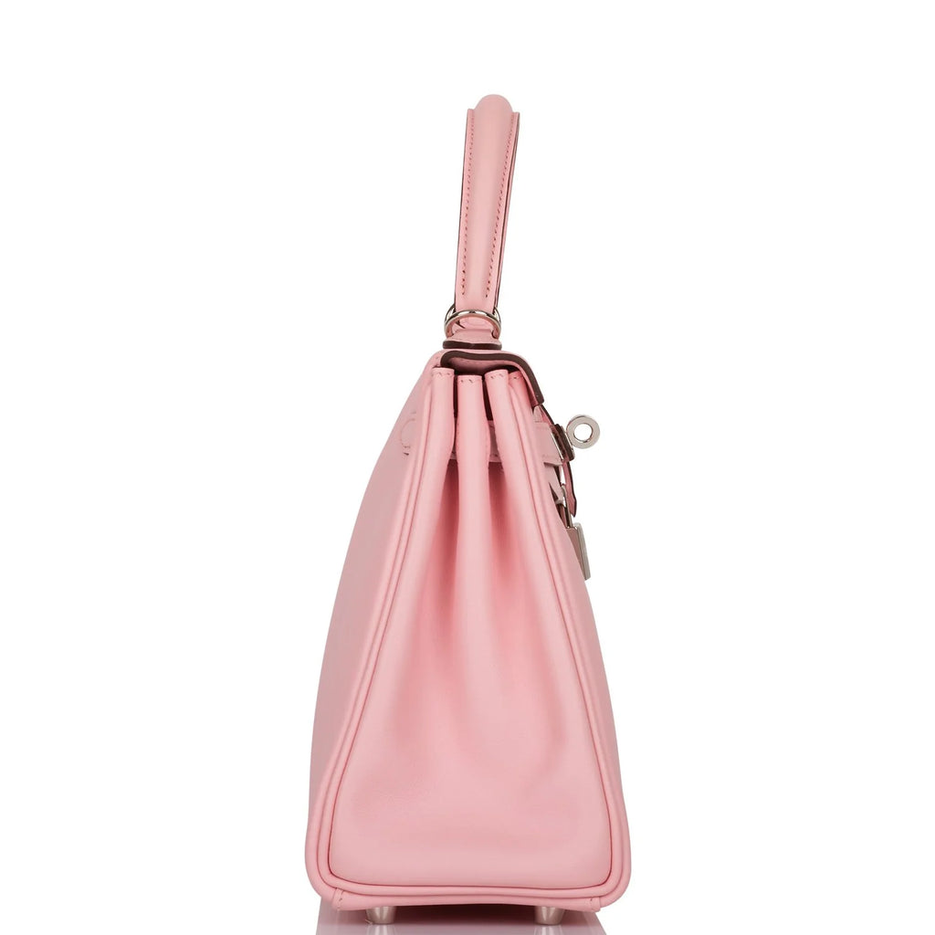 Rose Sakura Swift Palladium Hardware Handbag M234001