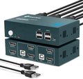 Dual Monitor 2 Port 4K@60Hz HDMI KVM Switch F4765