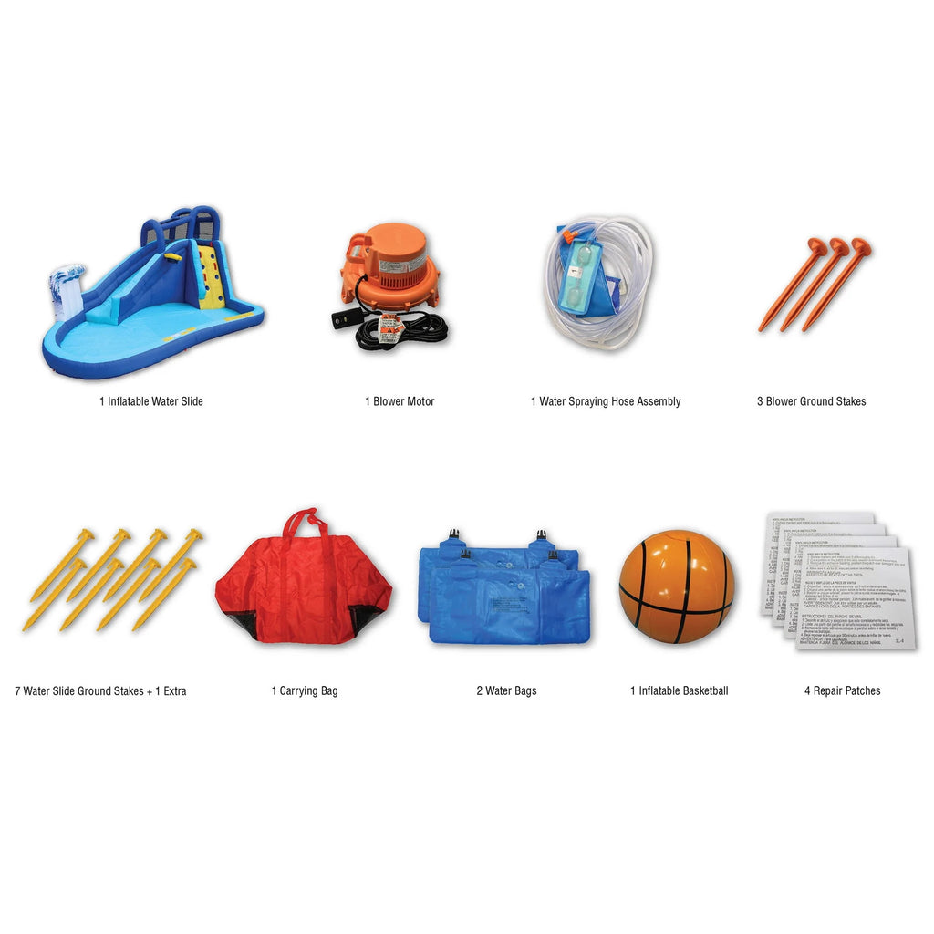 Inflatable Outdoor Backyard Water Slide Splash Toy D528351