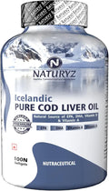 Icelandic COD Liver Oil Capsules with Omega 3, 100 Count Z6843