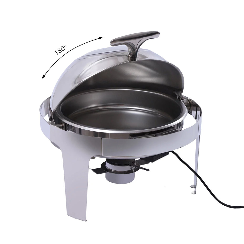 6L Stainless Steel Round Food Warmer Set G244585