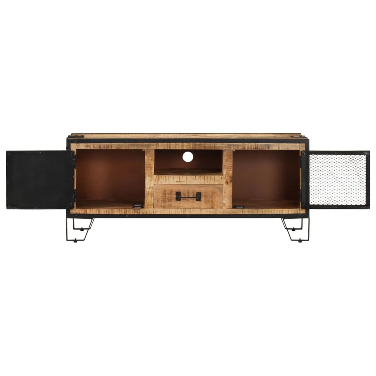 Rough Mango Wood TV Stand with Storage Drawer T83297