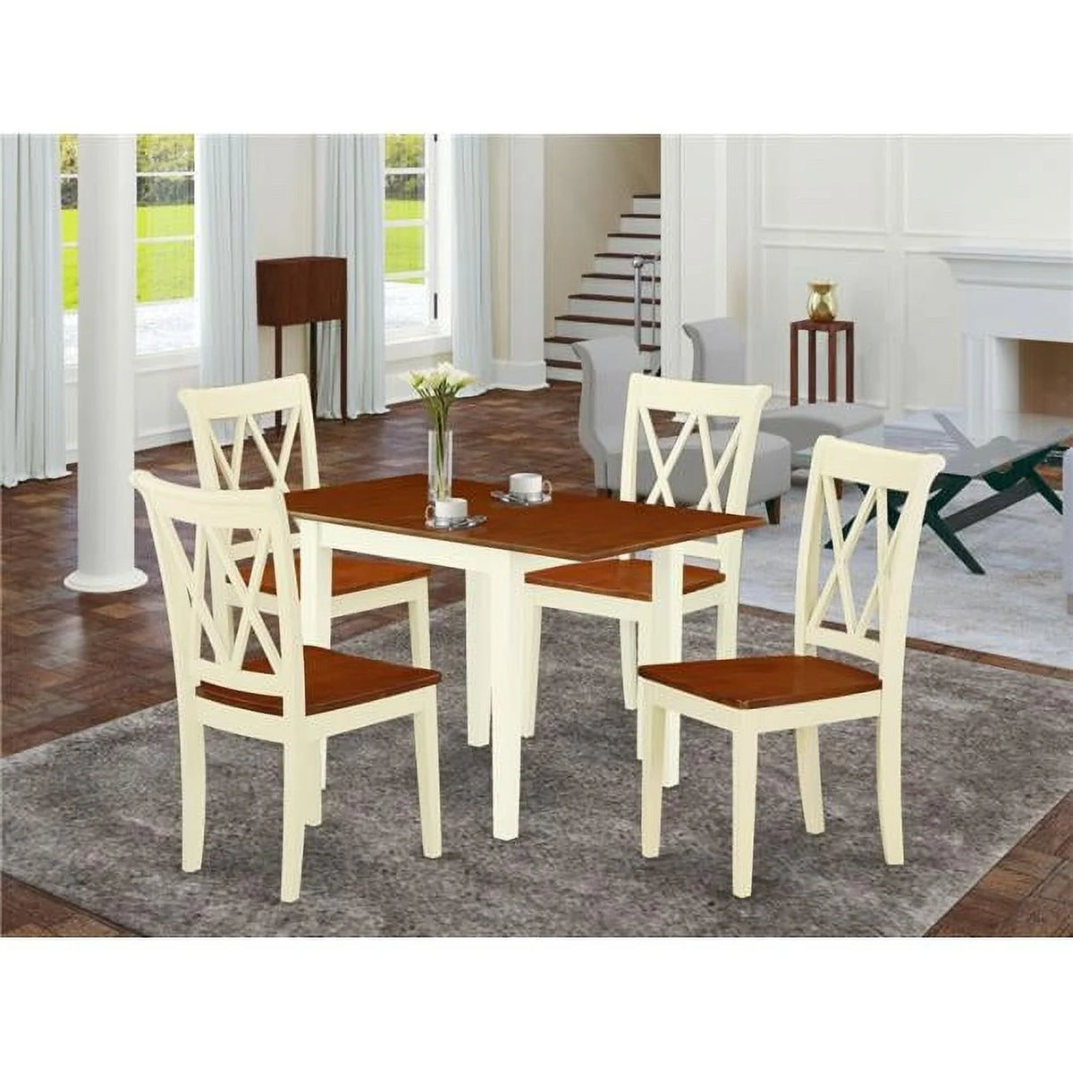 5-piece Wood Dining Table Set H79431