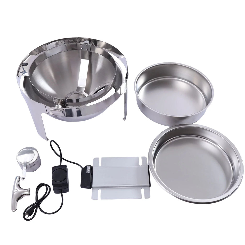 6L Stainless Steel Round Food Warmer Set G244585