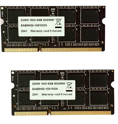 16GB DDR3 1600MHz Laptop SODIMM RAM K874