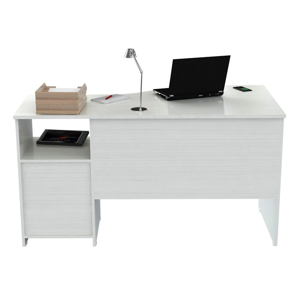 Washed Oak Curved Top Writing Desk F416691