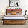 Queen Bed Frame with Headboard and 2 Storage Drawers H552787