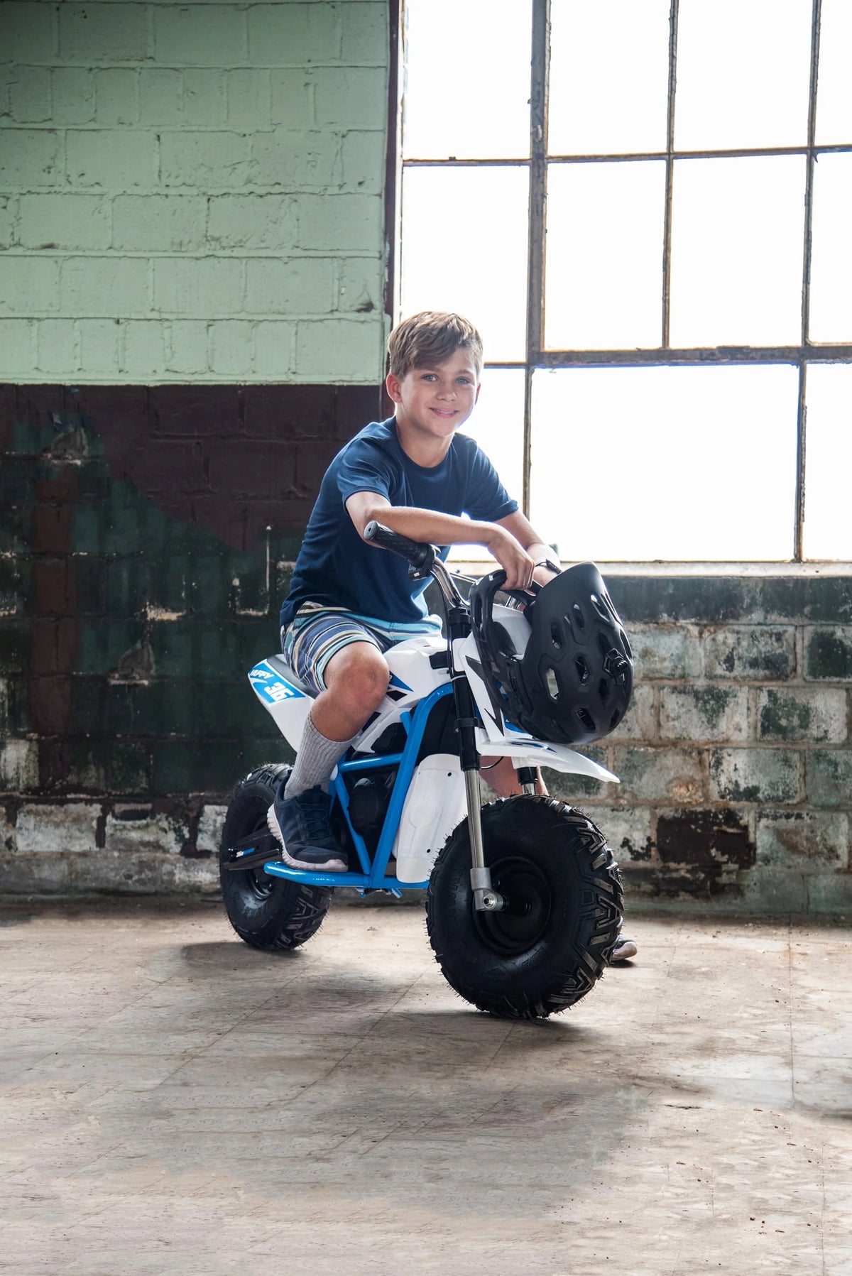 White Electric Mini Bike S515