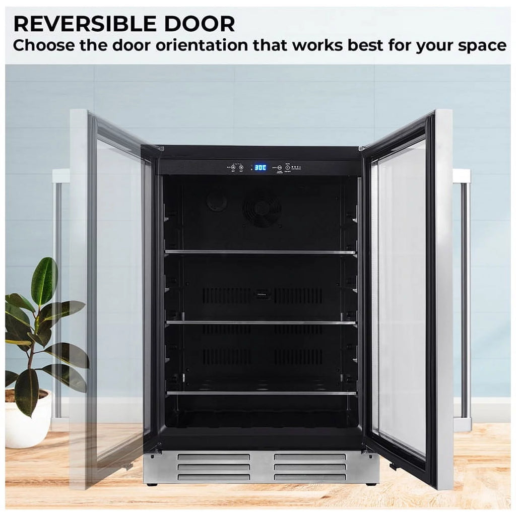 23.4" Wide Built-In/Freestanding Beverage Refrigerator A26579