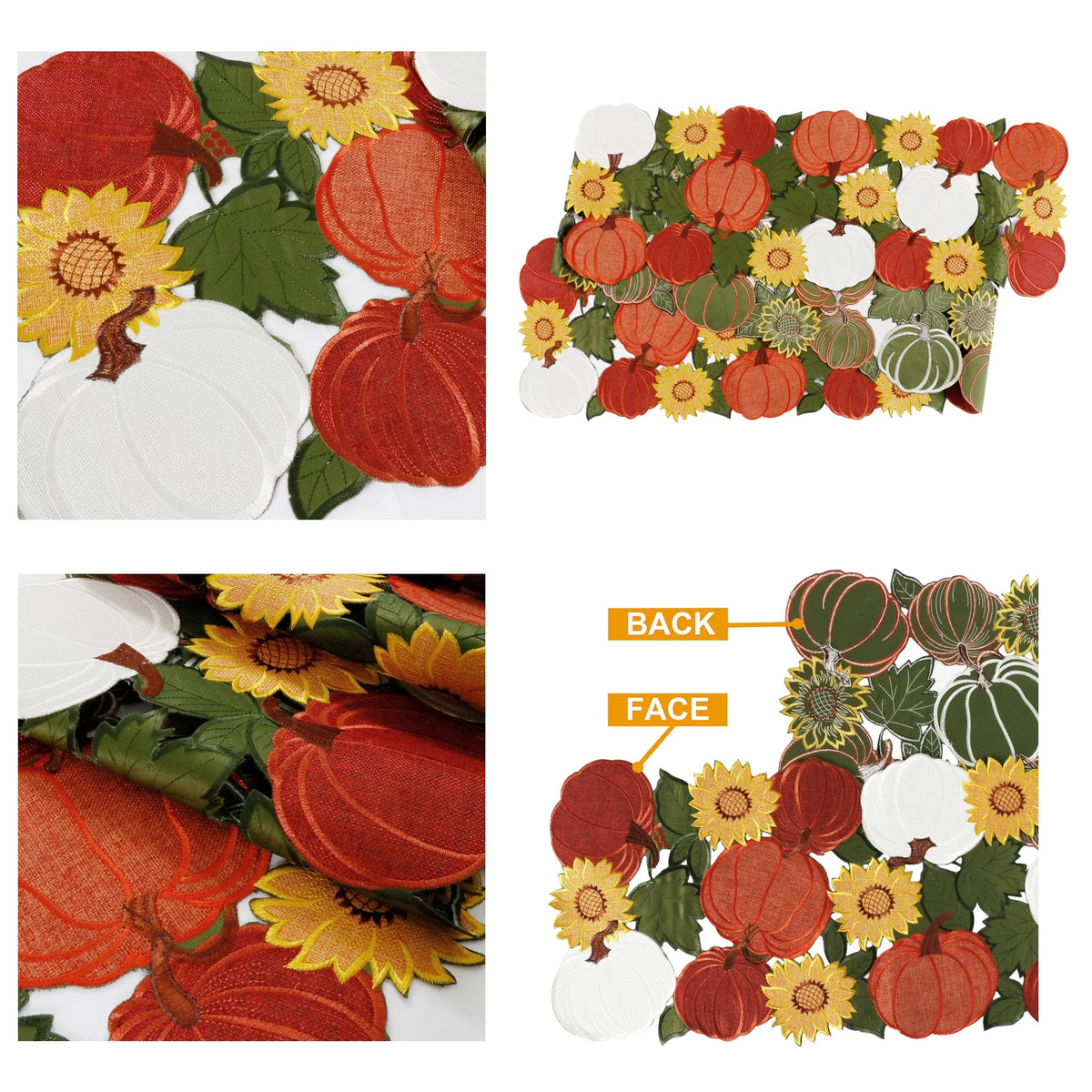 Embroidered Table Runner 13"X120" E49525