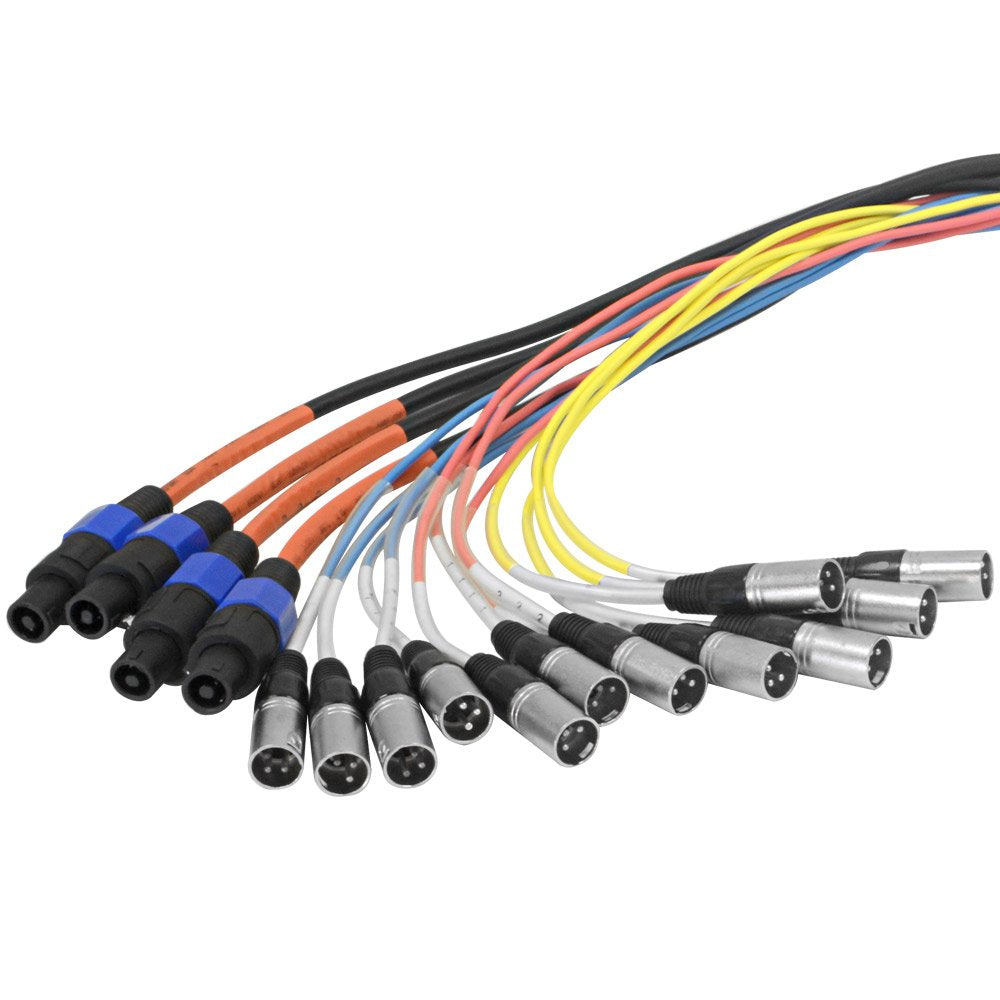 12 Channel XLR 4 Channel Speakon Speaker Cable 75 Feet J80861
