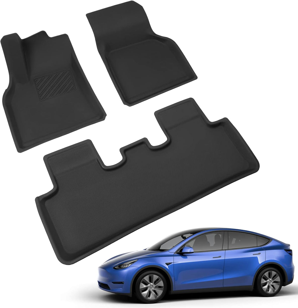 TPR All Weather Cargo Mat Trunk Liner Set of 6 F20899