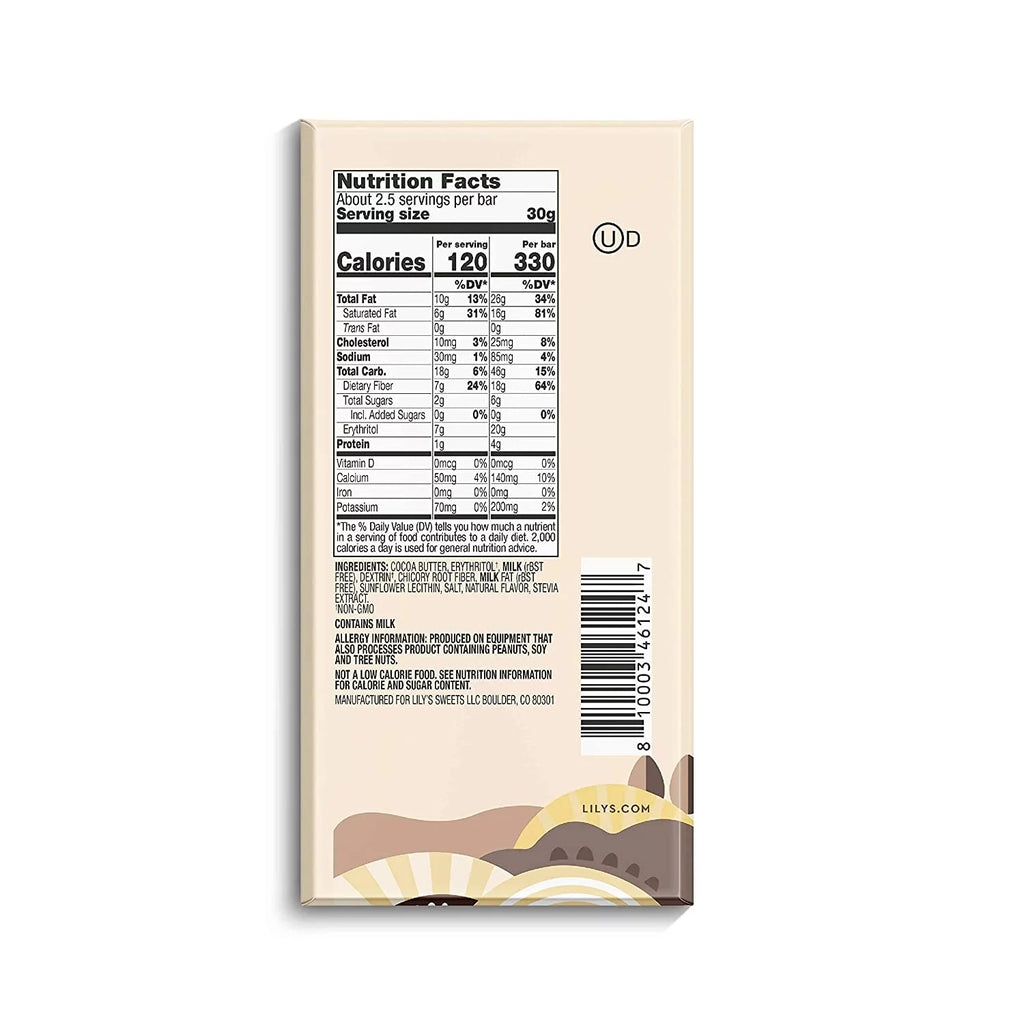Stevia Sweetened White Chocolate Bar Variety 6 Count R6130