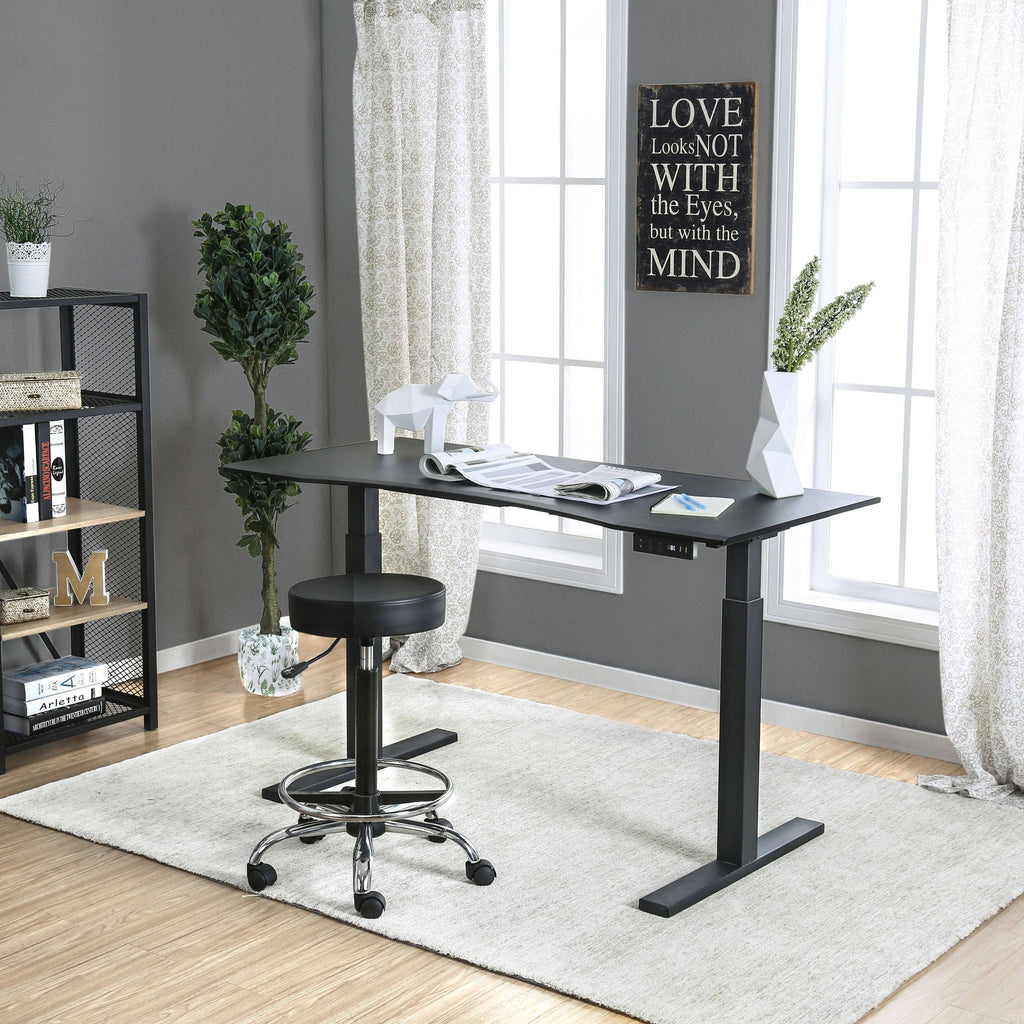 Height Adjustable Desk with USB Power Outlet Grey K872392