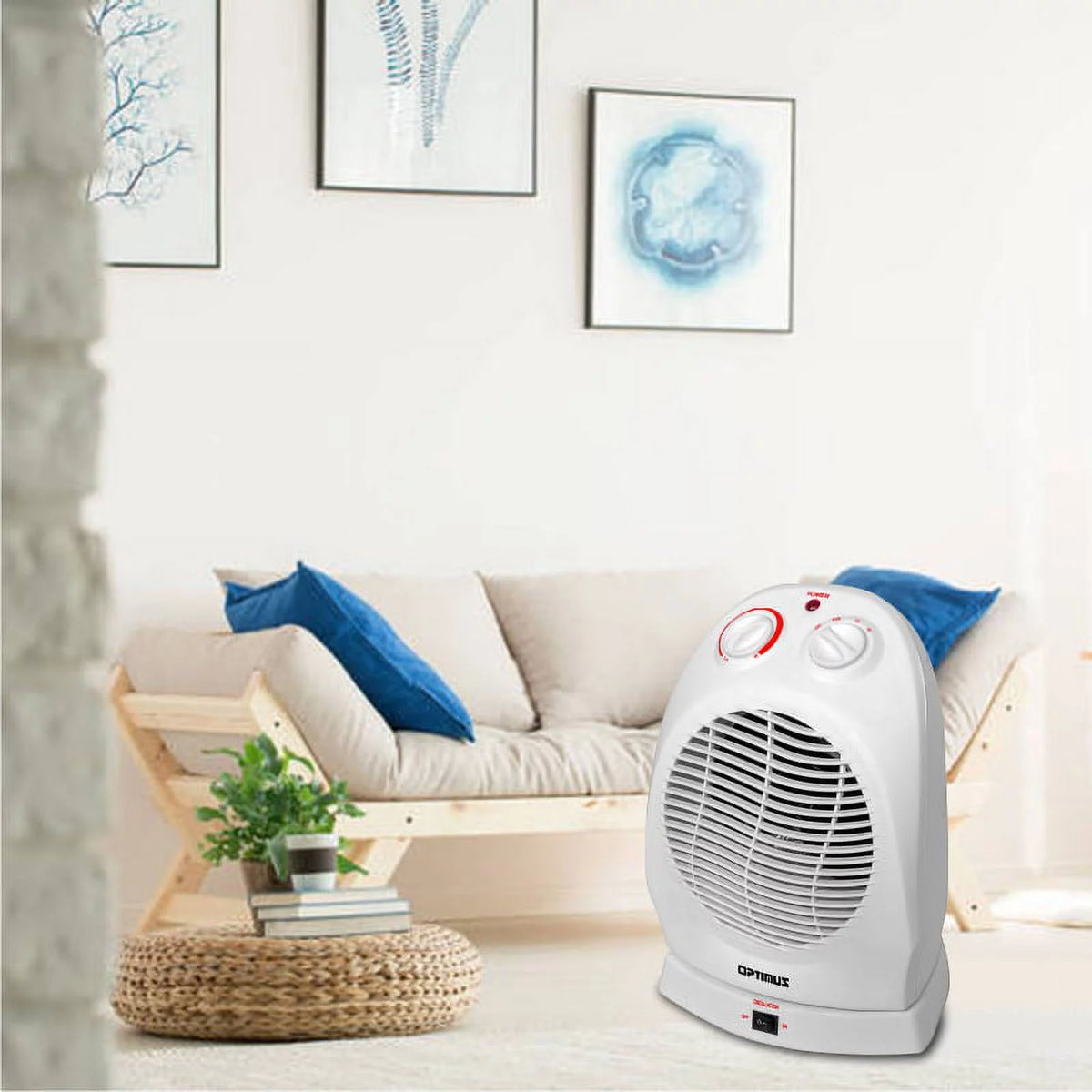 Portable Oscillating Fan Heater with Thermostat R6943