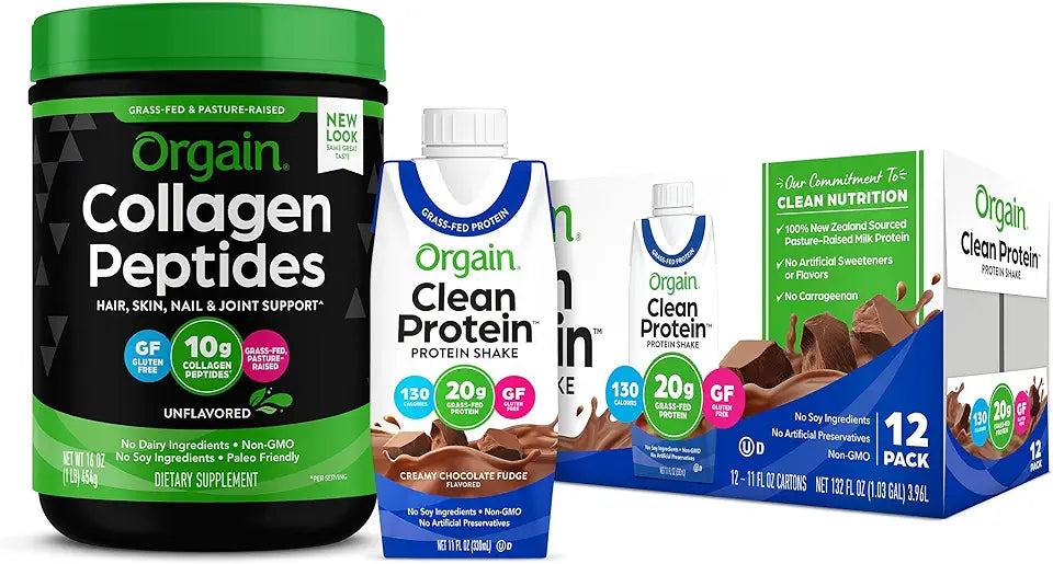 Hydrolyzed Collagen Peptides Protein Powder Creamy Chocolate Fudge O7101