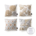 Brown 18" x 18" 4 Pack Decorative Throw Pillow L982047