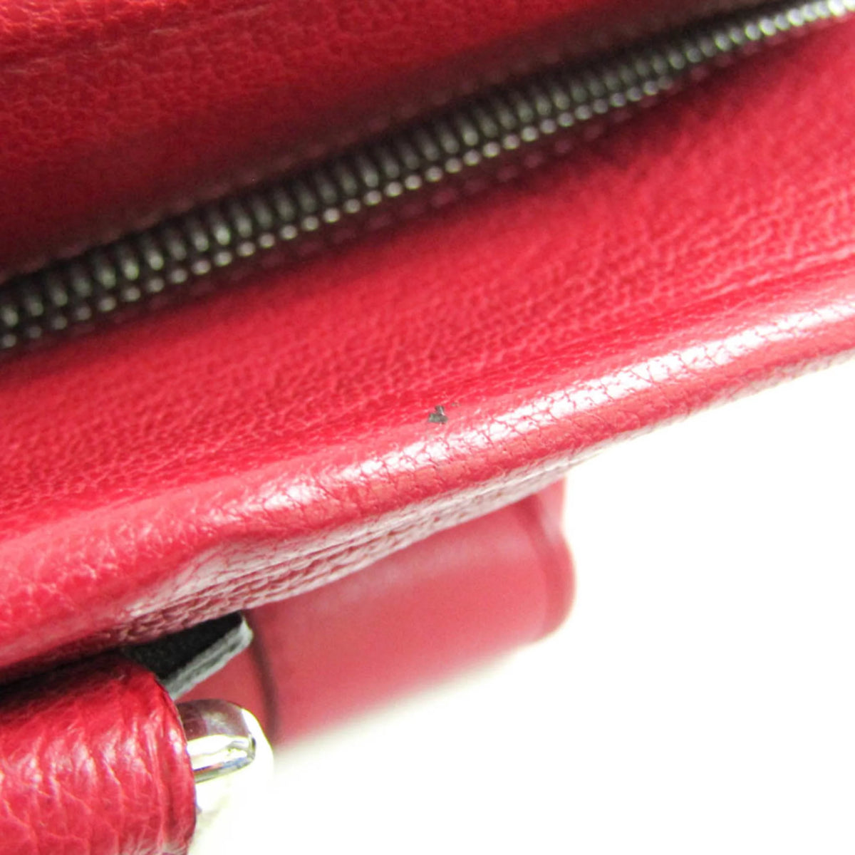 Pre-Owned Red Leather Handbag M159