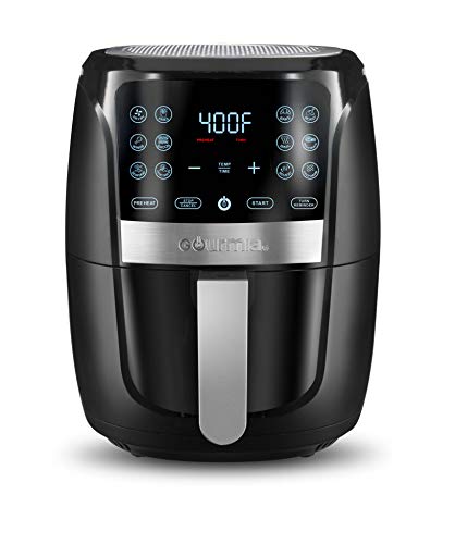 4 Quart Digital Air Fryer Oven, Black and Stainless Steel B62757