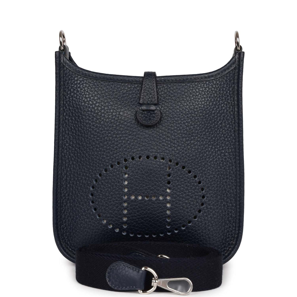 Bleu Nuit Clemence Leather Bag M3089