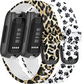 2-Pack Soft Silicone Adjustable Floral Wristband J217745