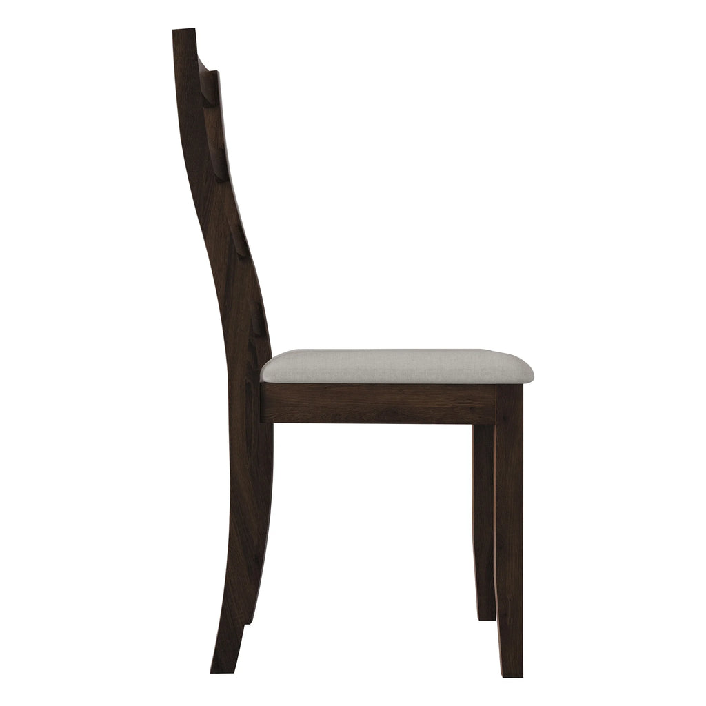 Brown Wooden Dining Chair Set of 2 K1333