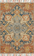 Rust Blue 9'3 x 13' Rug Y877