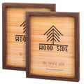 Brown Wooden Picture Frames 8x10 Set of 2 Y3698