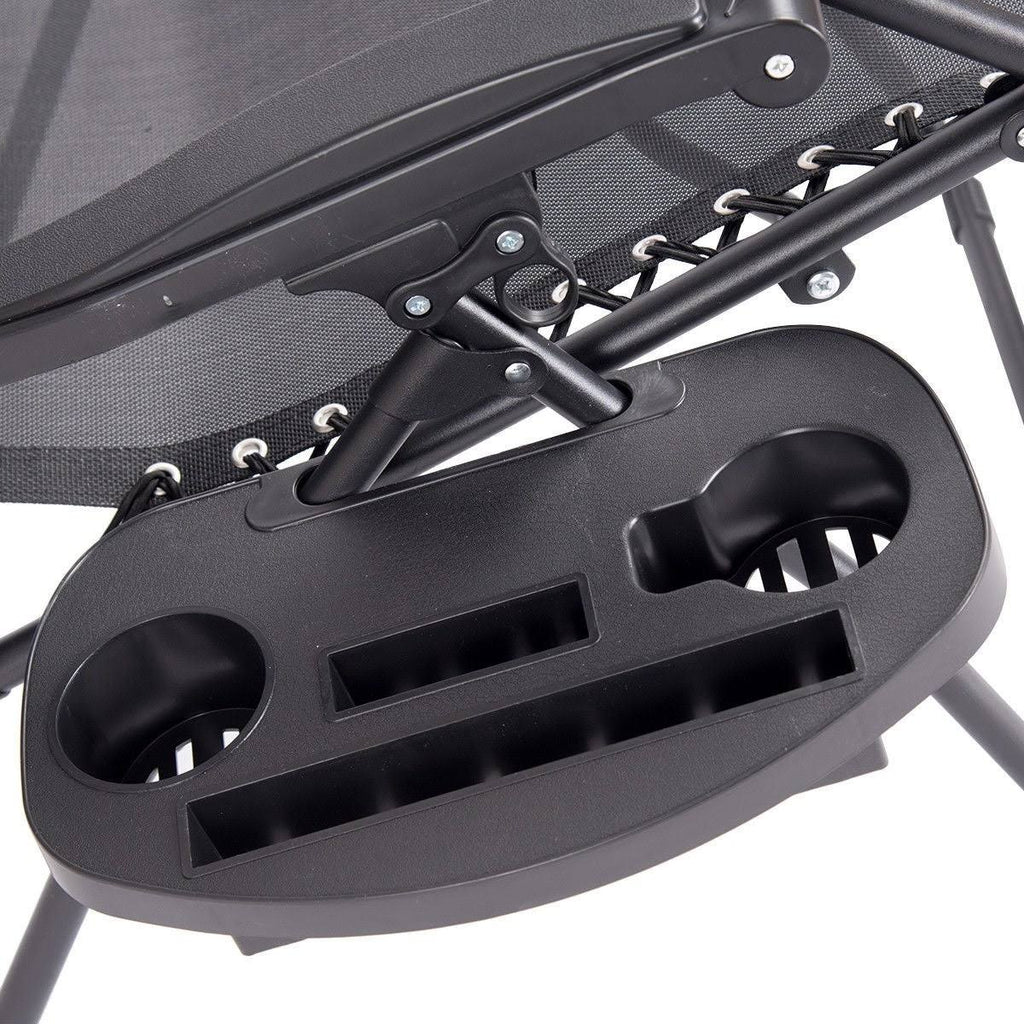 Folding Recliner Lounge Chair with Cup Holder V8489