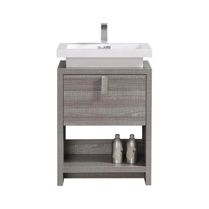 24 in. Ash Gray Bathroom Vanity J584