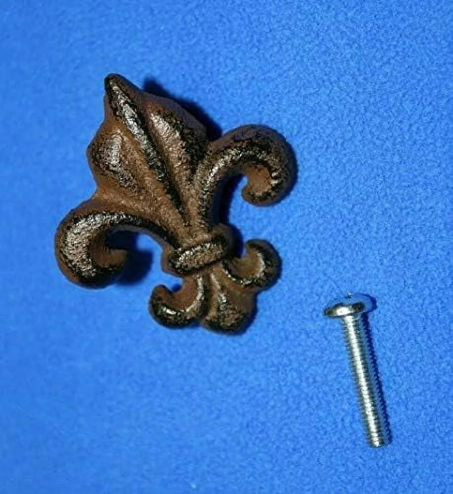 Cast Iron Fleur De Lis Cabinet Knobs, Pack Of 30 X1249