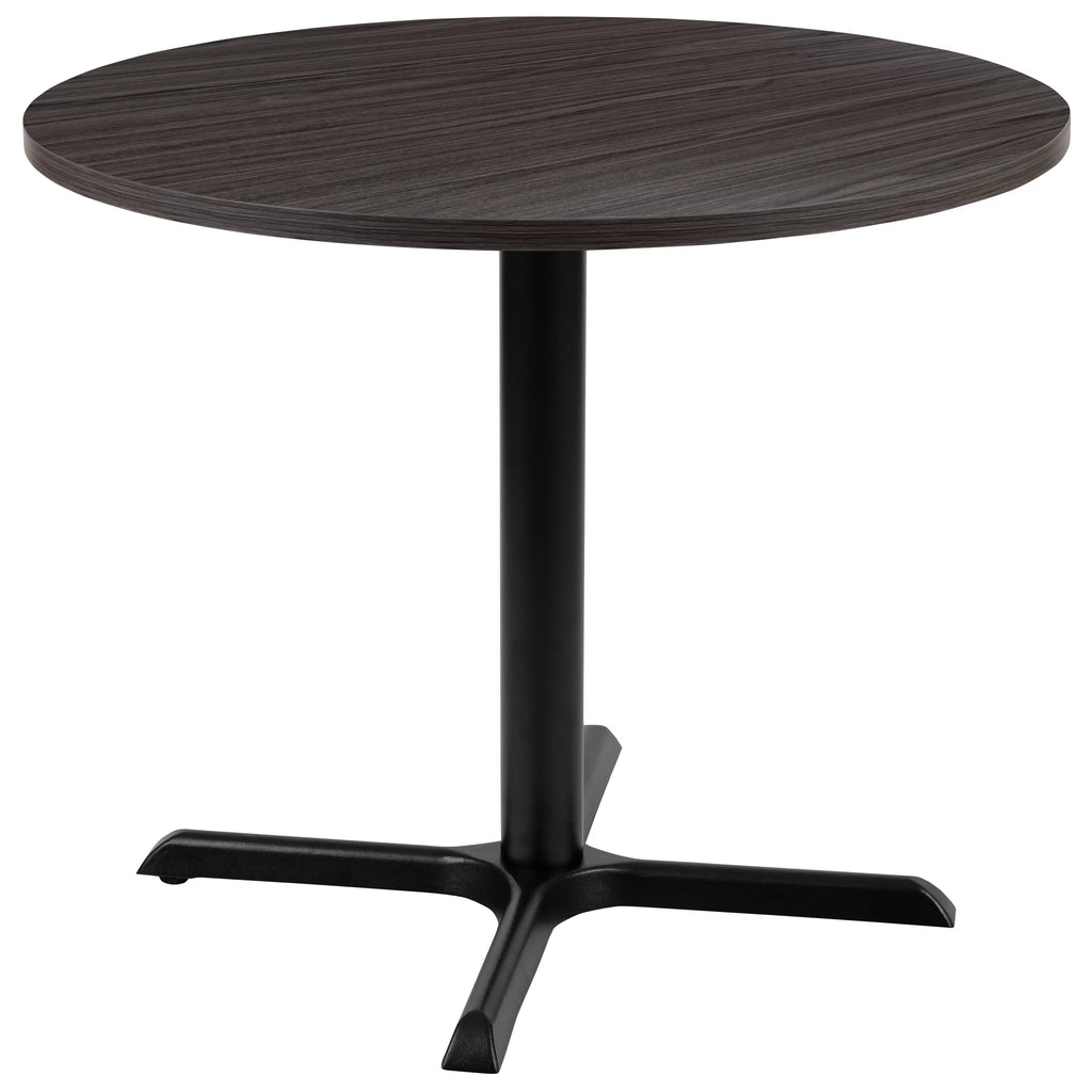 36" Round Rustic Gray Conference Table B14989